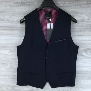 Ted Baker London Patterned Suit Vest